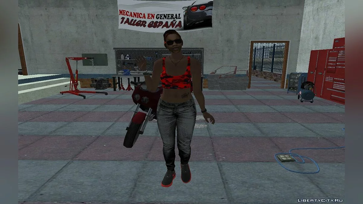 Новый скин Кендл в повседневной одежде V1 / GTA San Andreas