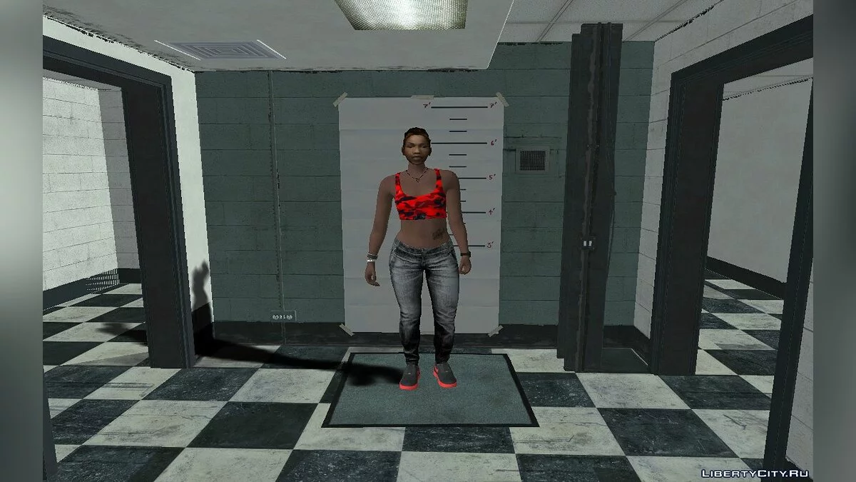 Новый скин Кендл в повседневной одежде V1 / GTA San Andreas