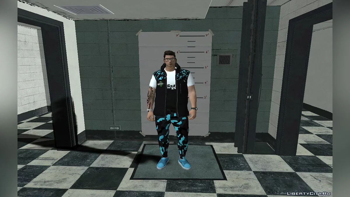 Новый скин Зеро в повседневной одежде с новым цветом волос v10  / GTA San Andreas