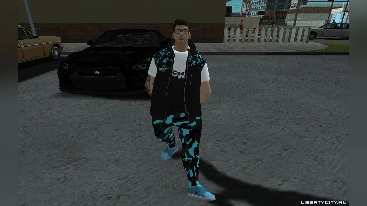 Новый скин Зеро в повседневной одежде с новым цветом волос v10  / GTA San Andreas