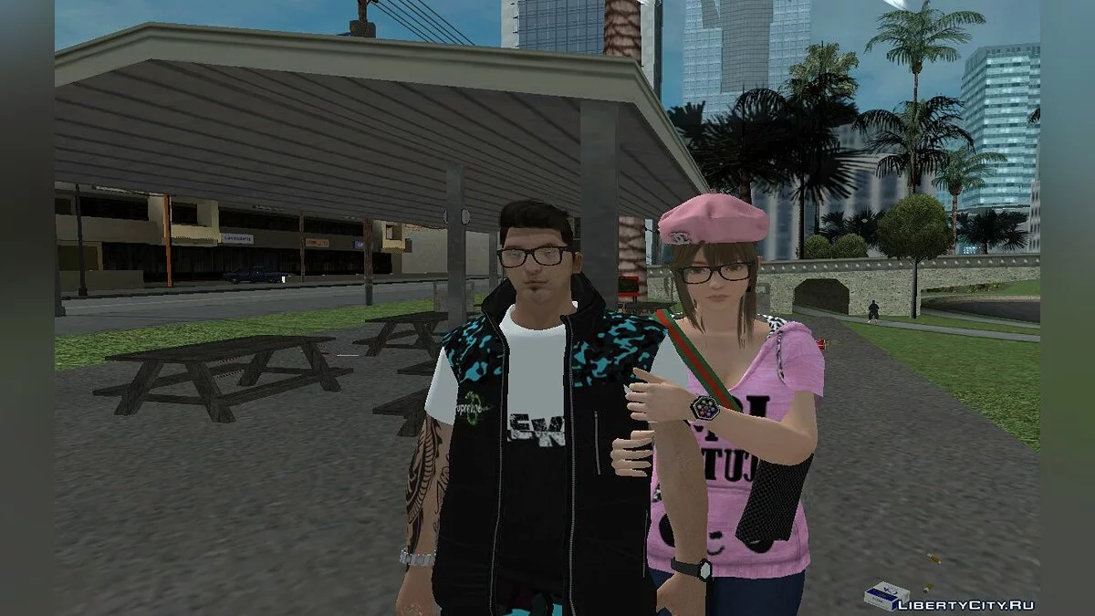 Новый скин Зеро в повседневной одежде с новым цветом волос v10  / GTA San Andreas