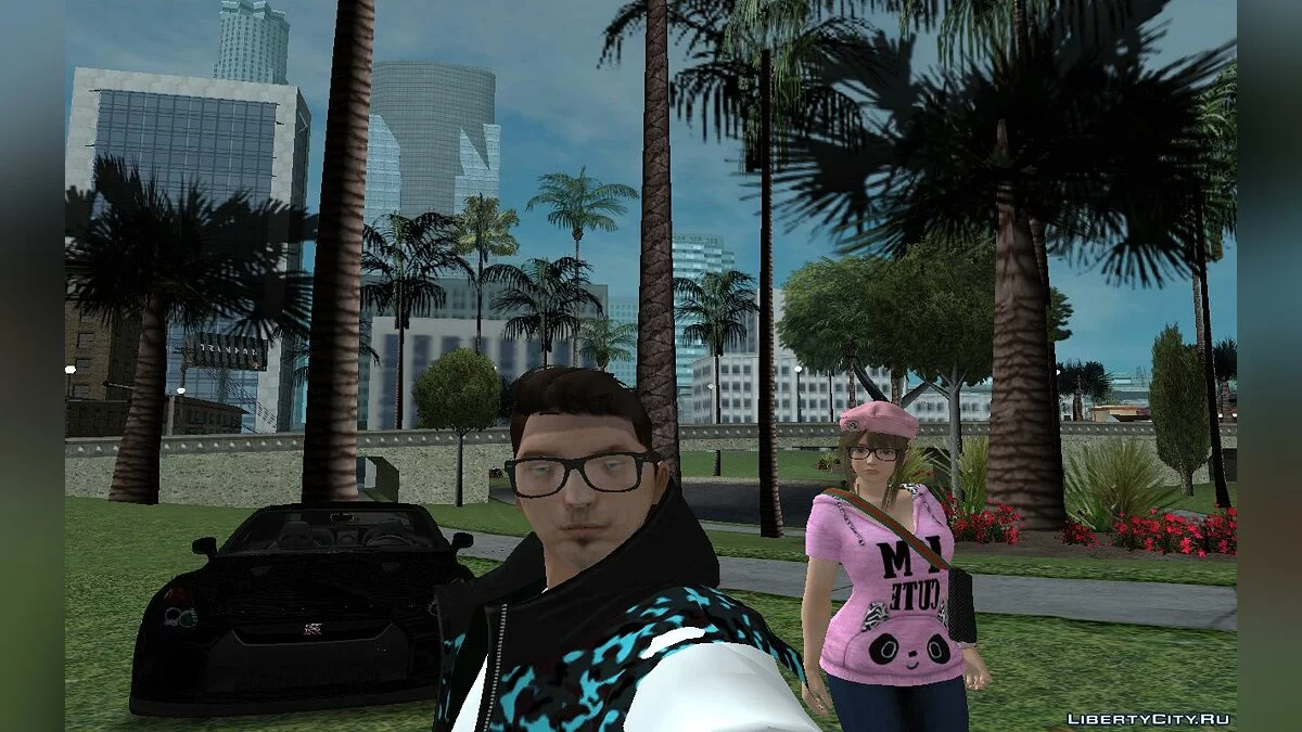 Новый скин Зеро в повседневной одежде с новым цветом волос v10  / GTA San Andreas