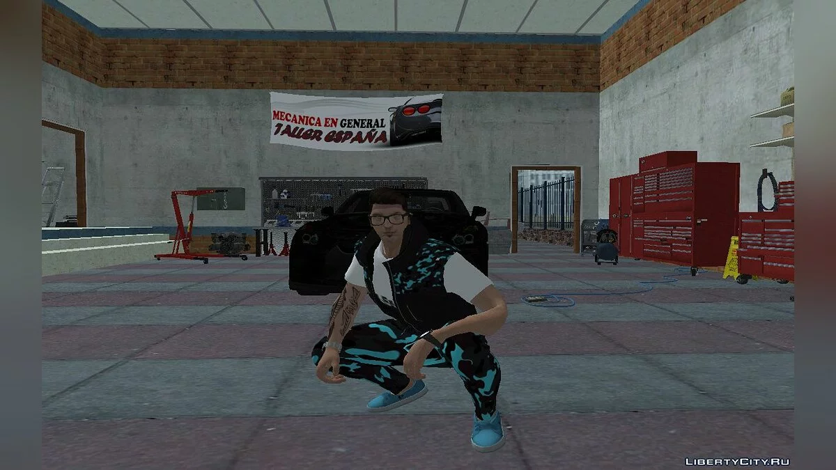 Новый скин Зеро в повседневной одежде с новым цветом волос v10  / GTA San Andreas