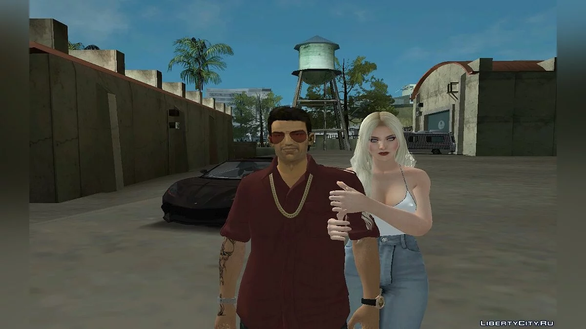 Новый Томми Версетти в повседневной одежде с новыми волосами V10 / GTA San Andreas