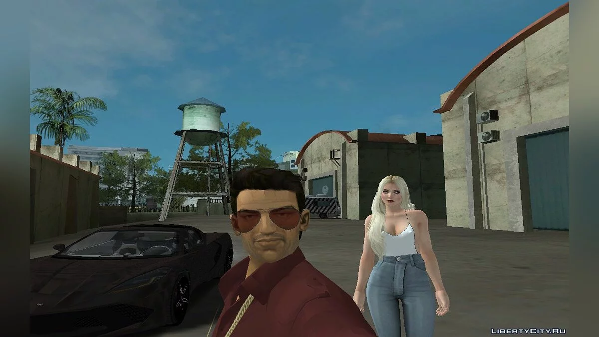 Новый Томми Версетти в повседневной одежде с новыми волосами V10 / GTA San Andreas