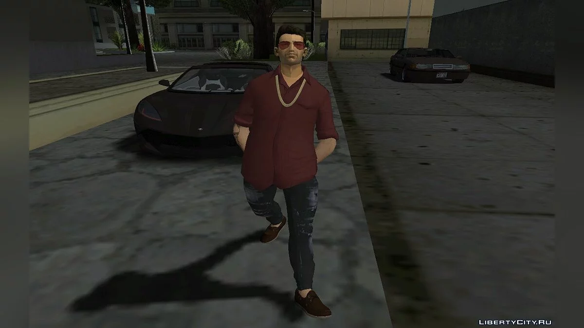 Новый Томми Версетти в повседневной одежде с новыми волосами V10 / GTA San Andreas
