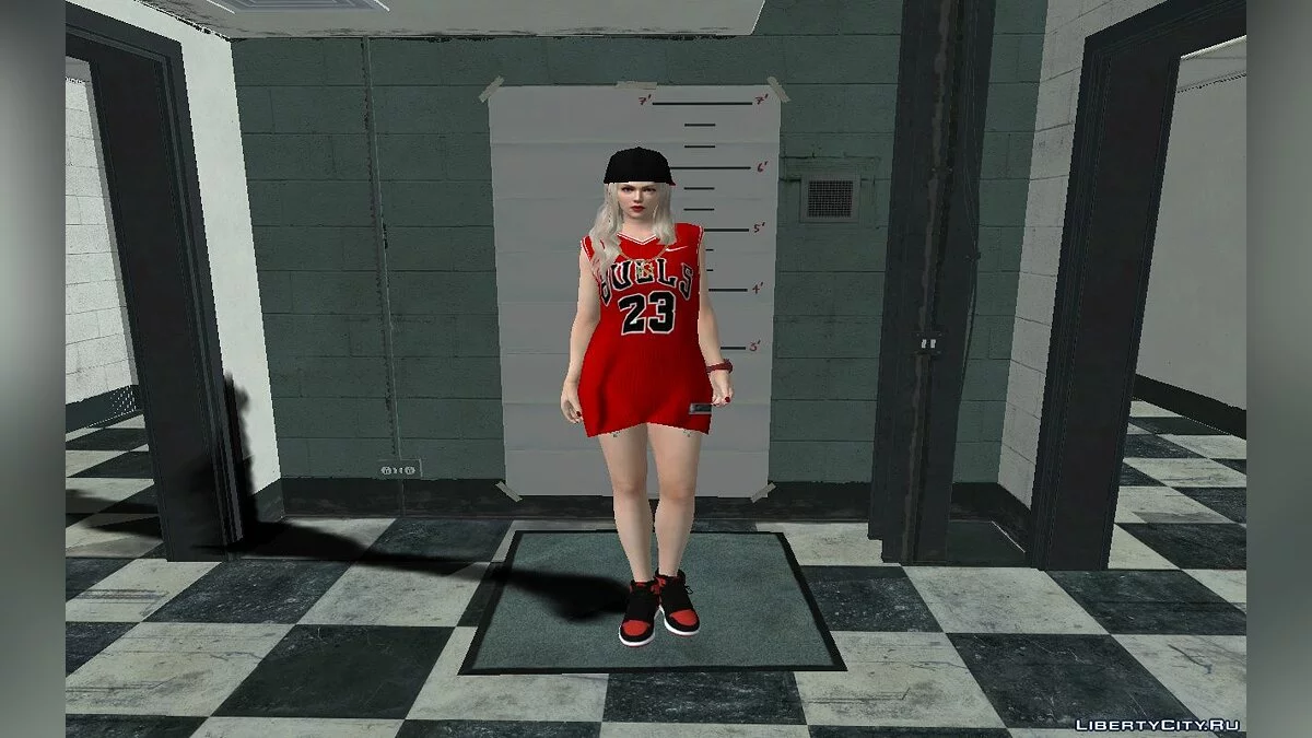 Рэйчел в одежде Chicago Bulls Ourstory's Jersey / GTA San Andreas