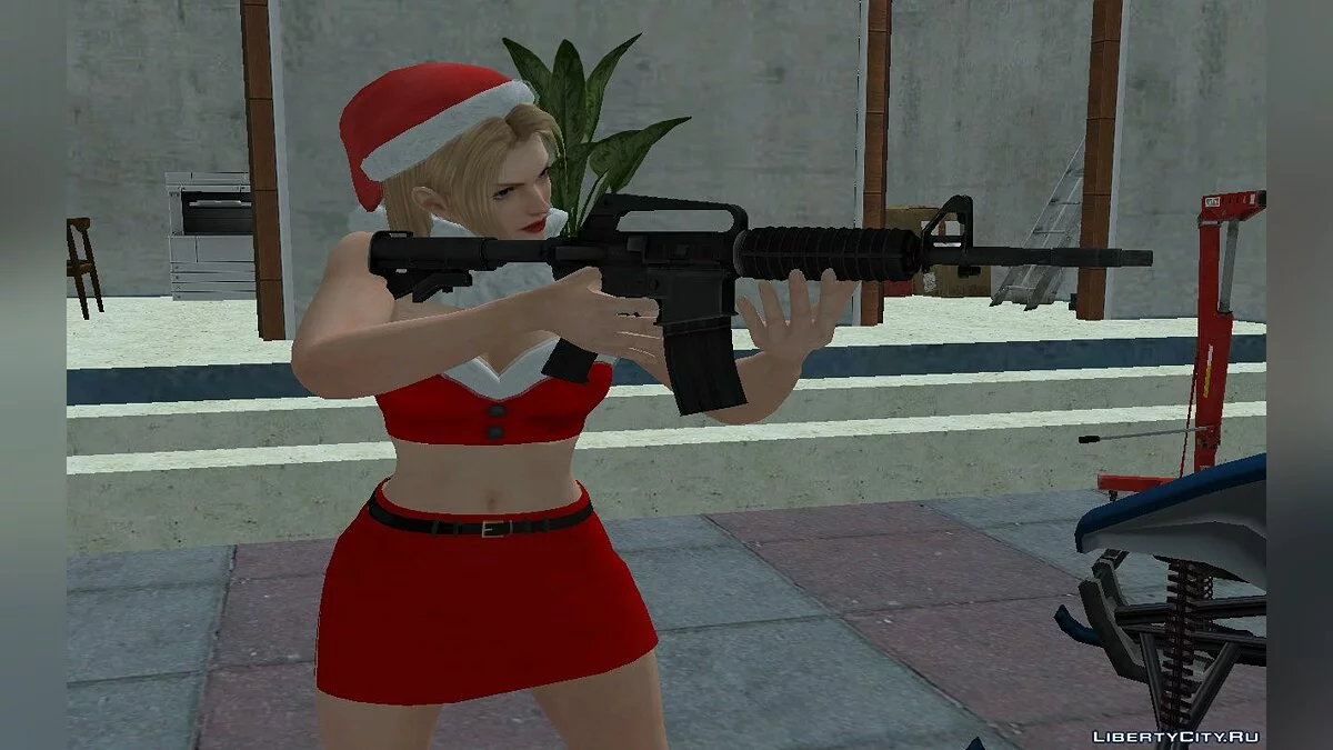 Рэйчел в Рождественском наряде / GTA San Andreas