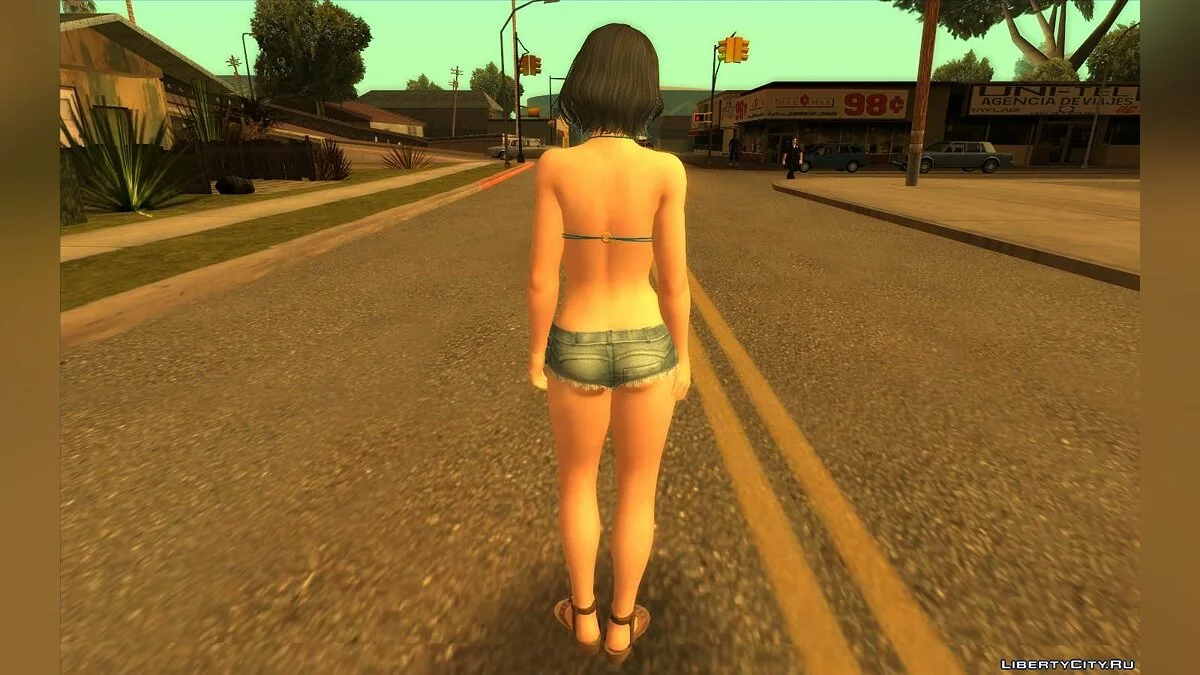 Тамаки в коротких шортах / GTA San Andreas