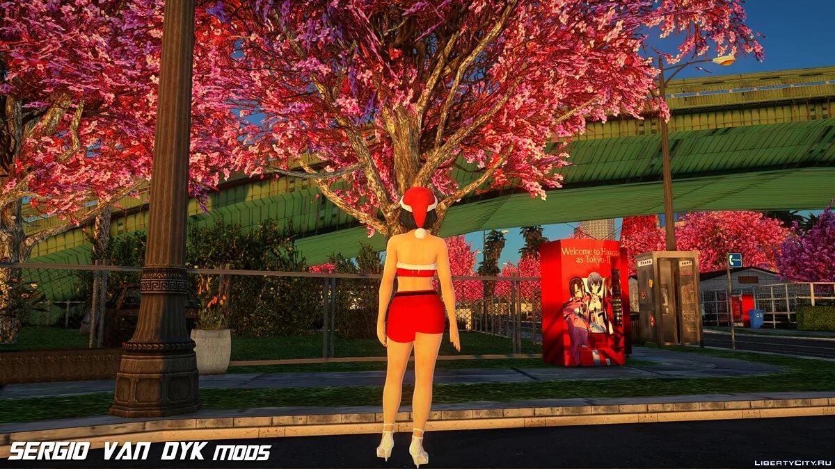 Тамаки в рождественской одежде / GTA San Andreas