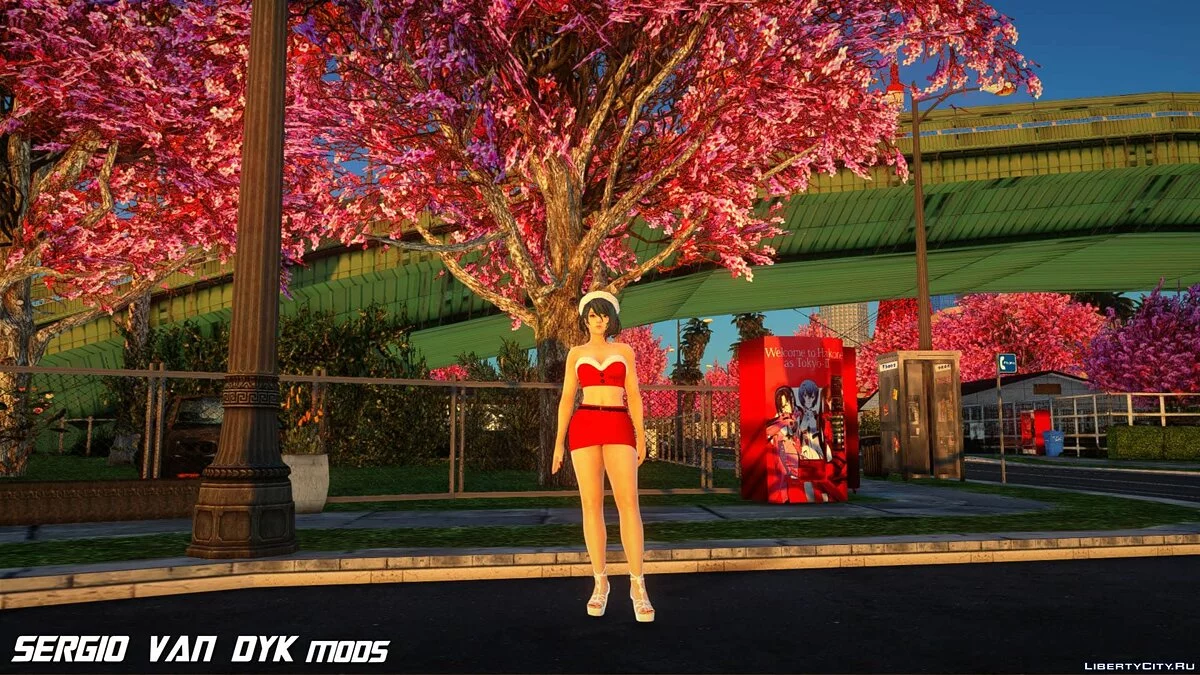 Тамаки в рождественской одежде / GTA San Andreas