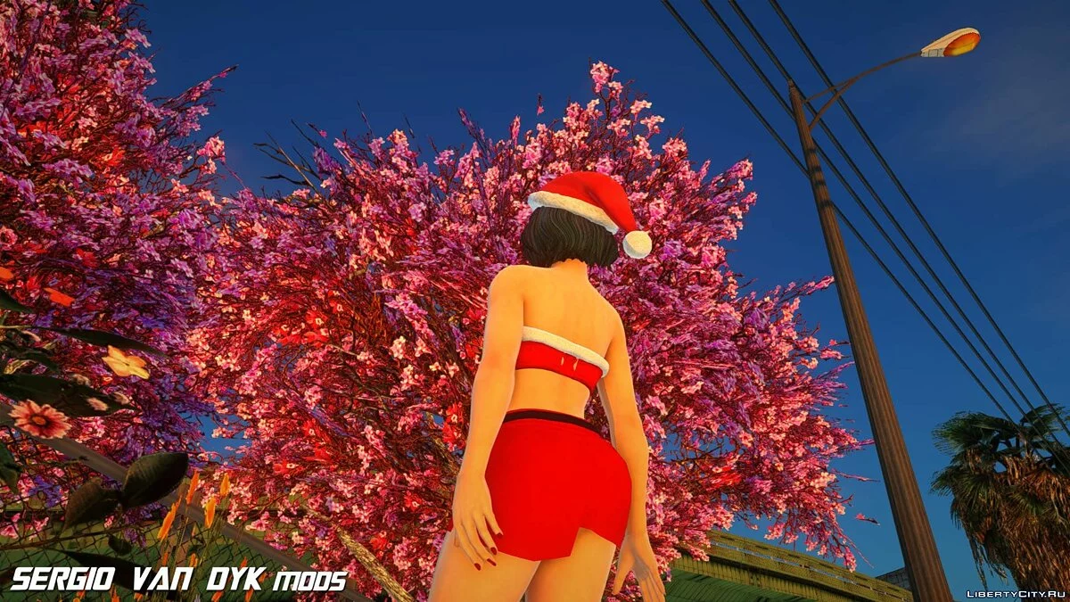 Тамаки в рождественской одежде / GTA San Andreas
