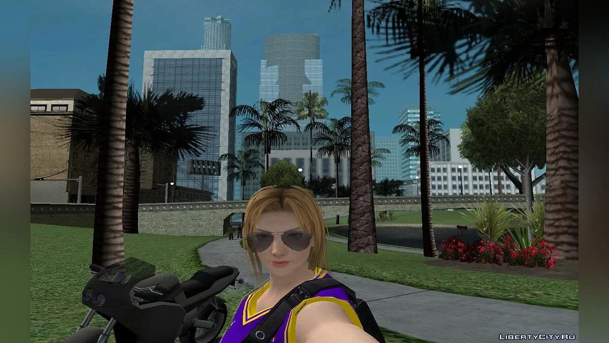 Тина Армстронг в наряде  Lakers Ourstorys Jersey v2 / GTA San Andreas