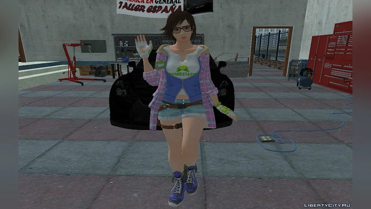 Асука Кадзама в стиле одежды Юлии Чанг / GTA San Andreas