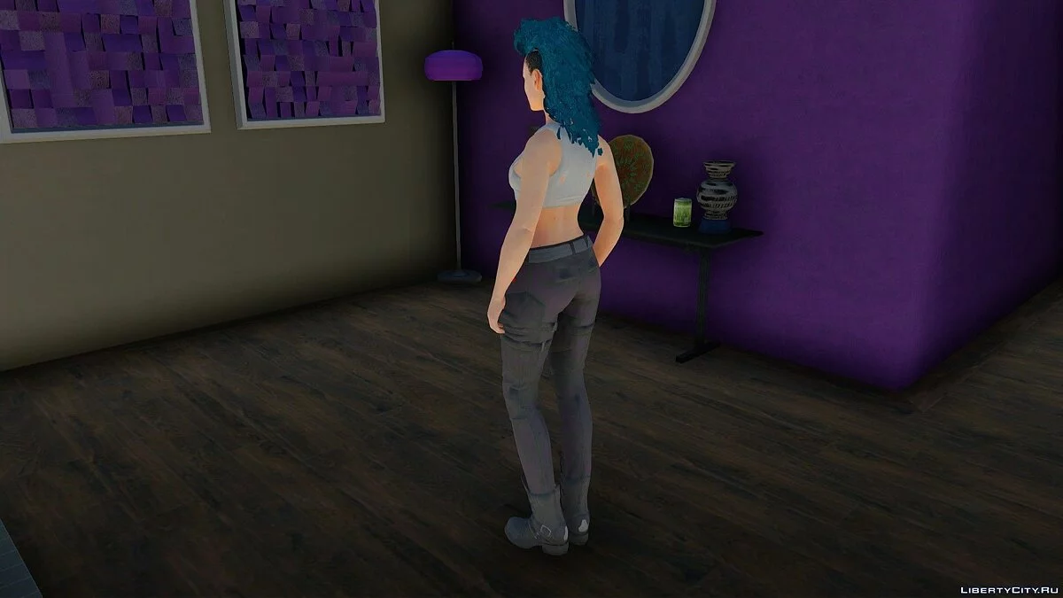 Бестия Амендиарес из Cyberpunk 2077 / GTA San Andreas