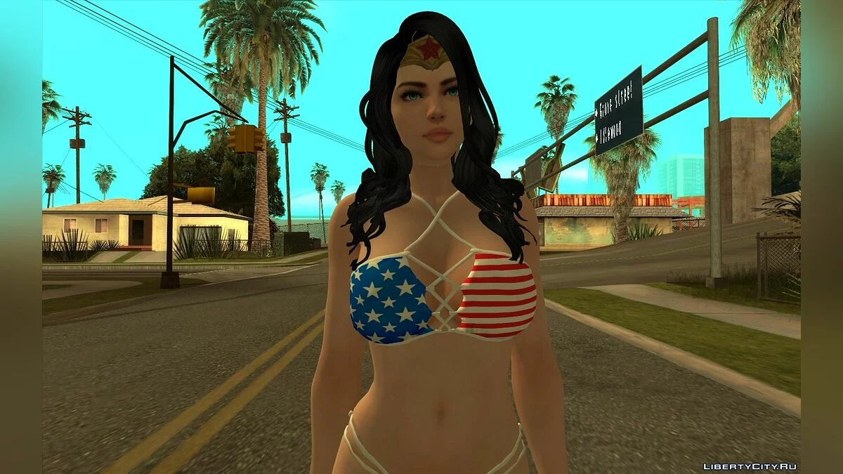 Чудо-женщина в купальнике / GTA San Andreas