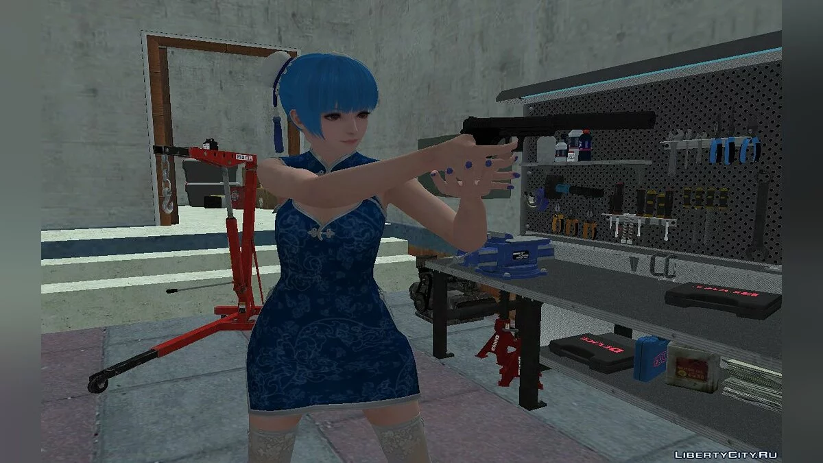 DOA6 Kula Alluring Mandarin Dress Meshmod / GTA San Andreas