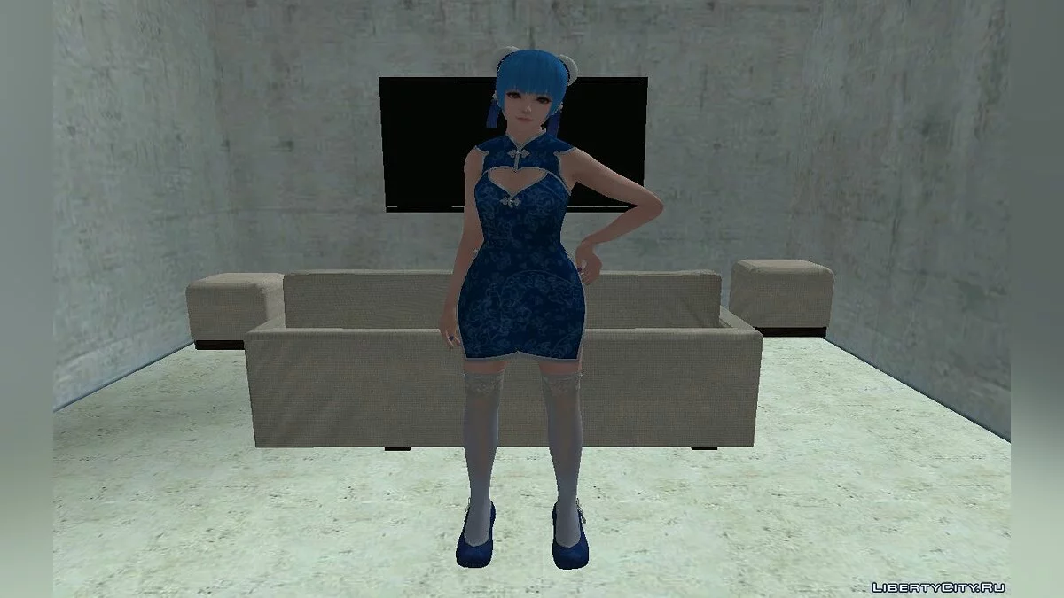DOA6 Kula Alluring Mandarin Dress Meshmod / GTA San Andreas