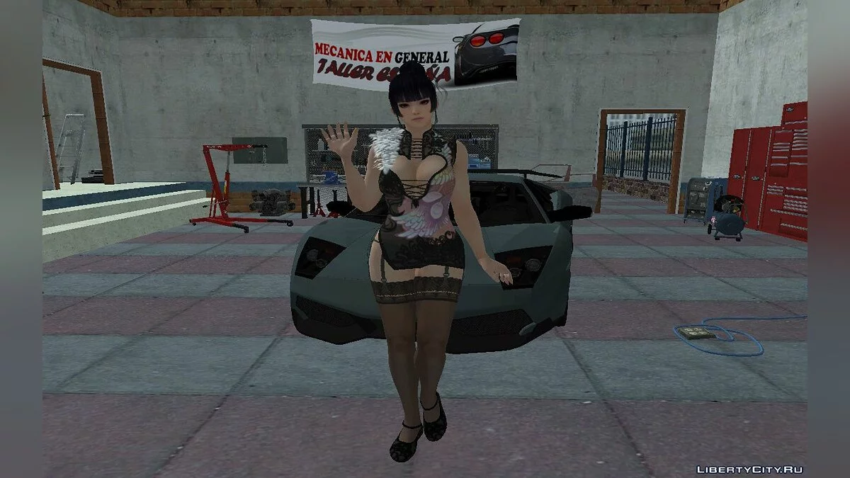 DOAXVV Nyotengu Phantom Black Dragon / GTA San Andreas