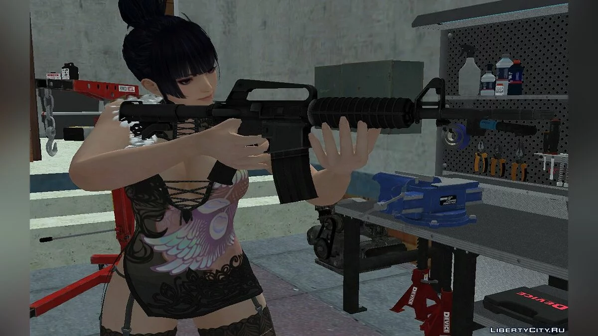 DOAXVV Nyotengu Phantom Black Dragon / GTA San Andreas
