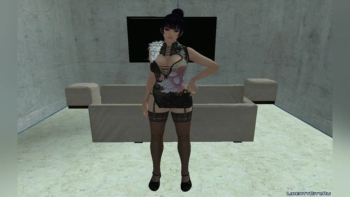 DOAXVV Nyotengu Phantom Black Dragon / GTA San Andreas
