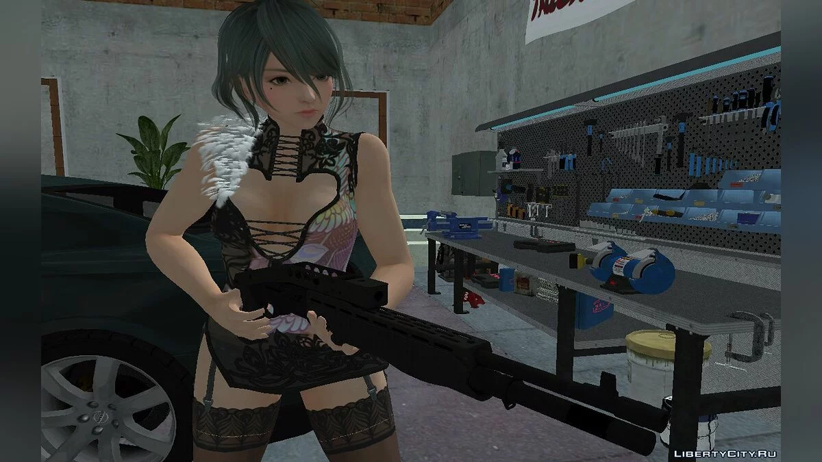 DOAXVV Tamaki Phantom Black Dragon / GTA San Andreas