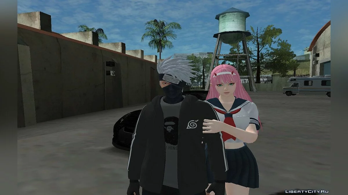 Хатаке Какаши из Jump Force  в повседневной одежде / GTA San Andreas