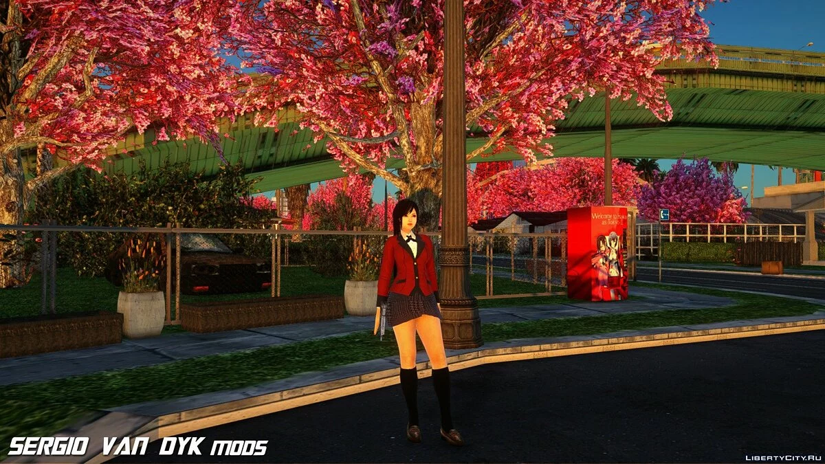 Кокоро в одежде Юмэко Джабами из Kakegurui / GTA San Andreas