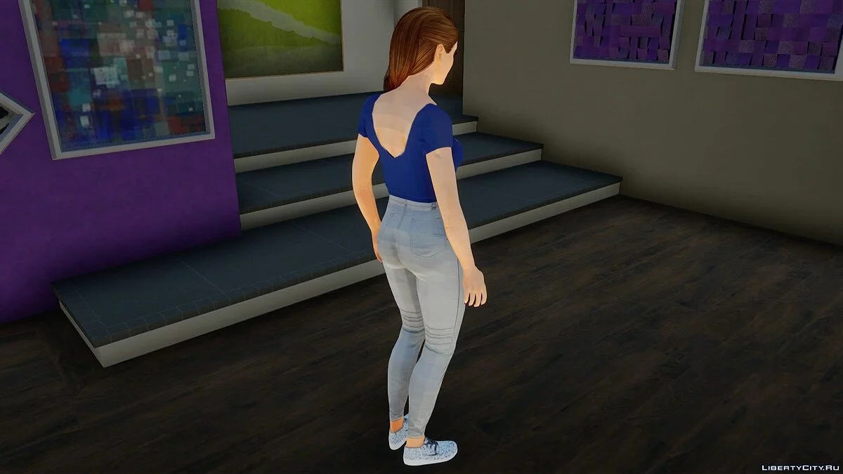 Лана в повседневной одежде из Sims 4 / GTA San Andreas