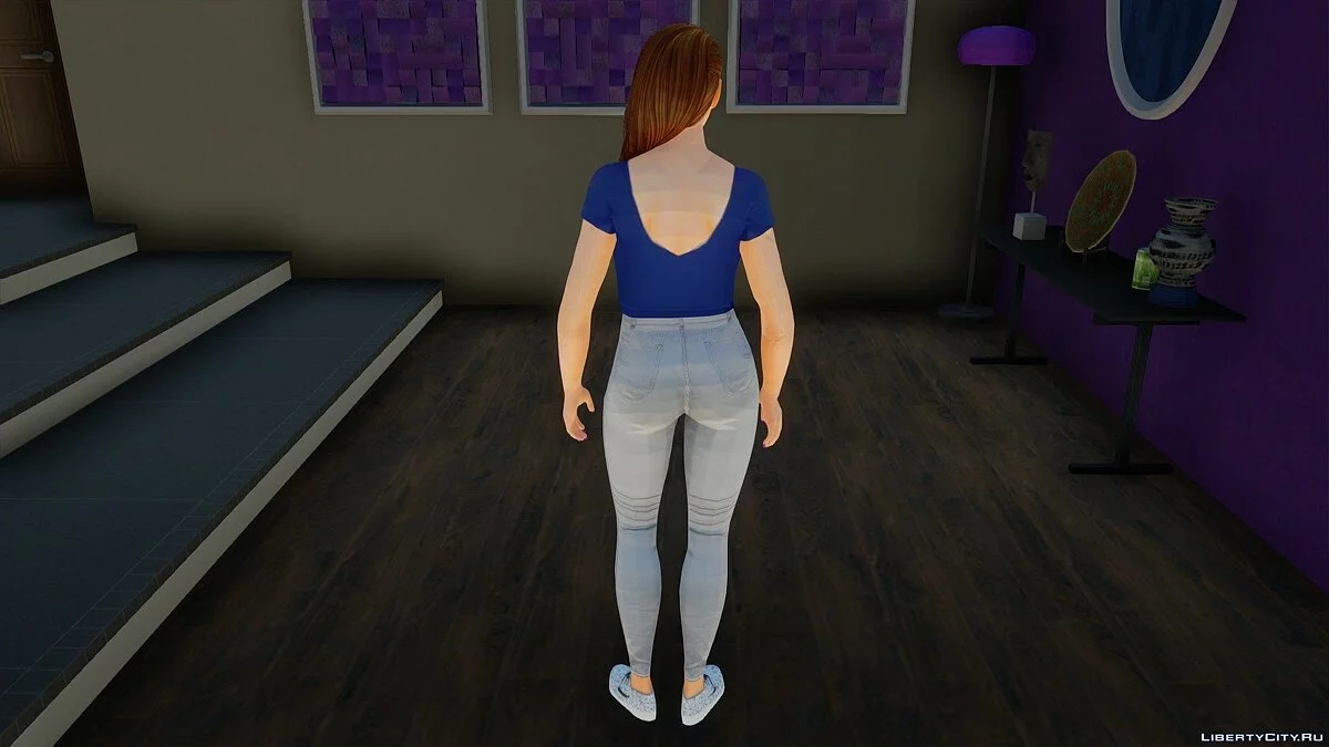 Лана в повседневной одежде из Sims 4 / GTA San Andreas