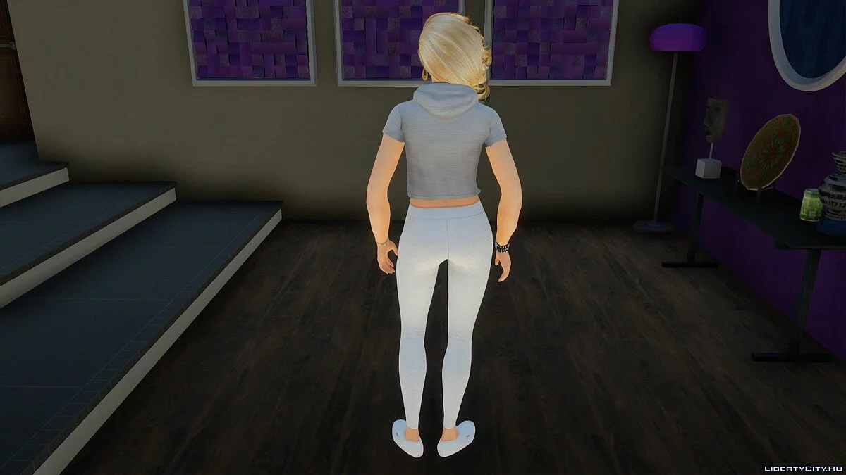 Лана в спортивной одежде из Sims 4 / GTA San Andreas