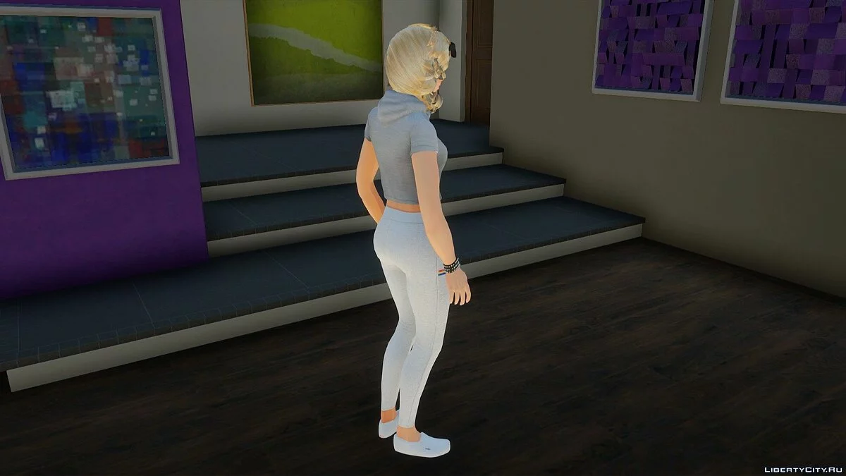 Лана в спортивной одежде из Sims 4 / GTA San Andreas