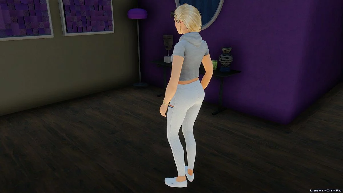 Лана в спортивной одежде из Sims 4 / GTA San Andreas