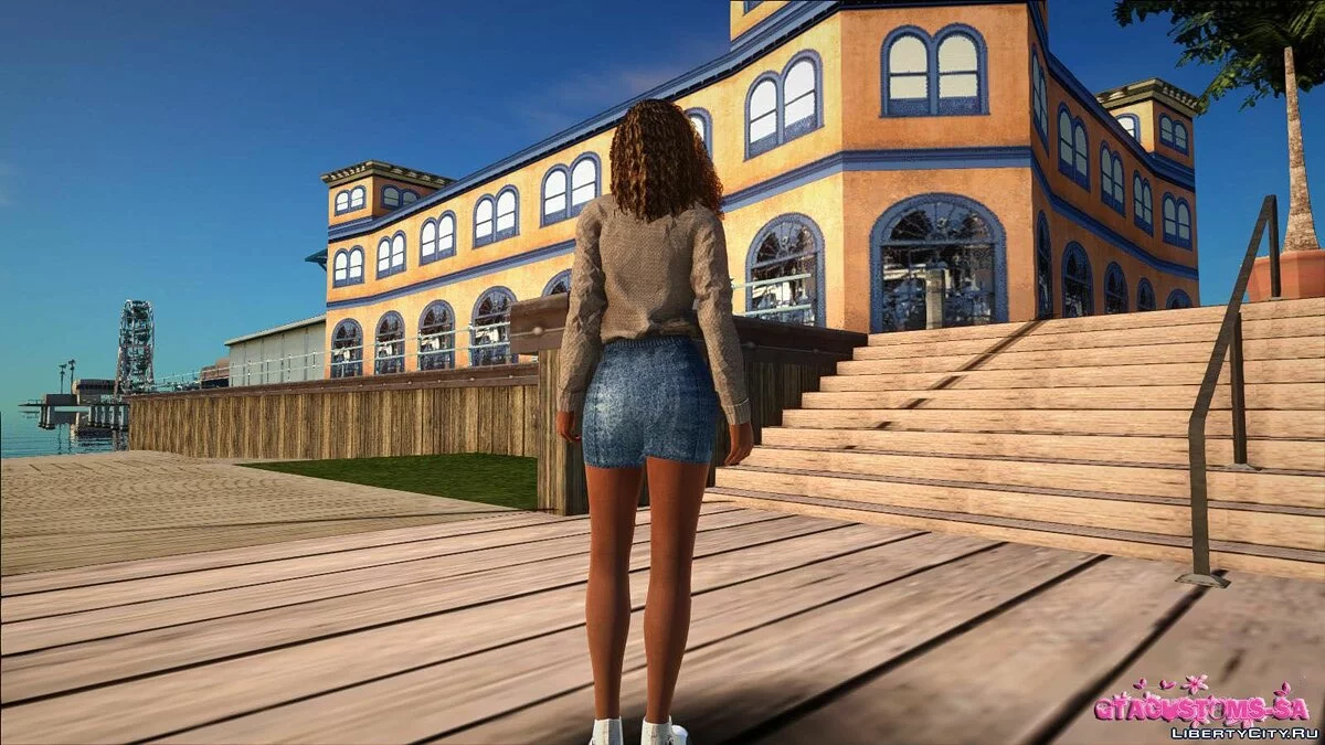 Лиза Хэмилтон в повседневной одежде v11 / GTA San Andreas