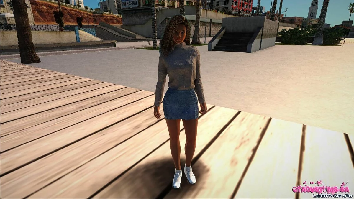 Лиза Хэмилтон в повседневной одежде v11 / GTA San Andreas