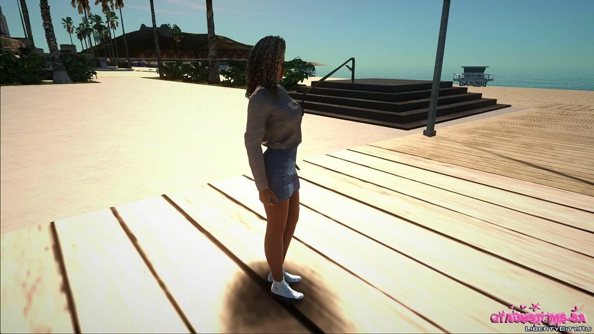 Лиза Хэмилтон в повседневной одежде v11 / GTA San Andreas