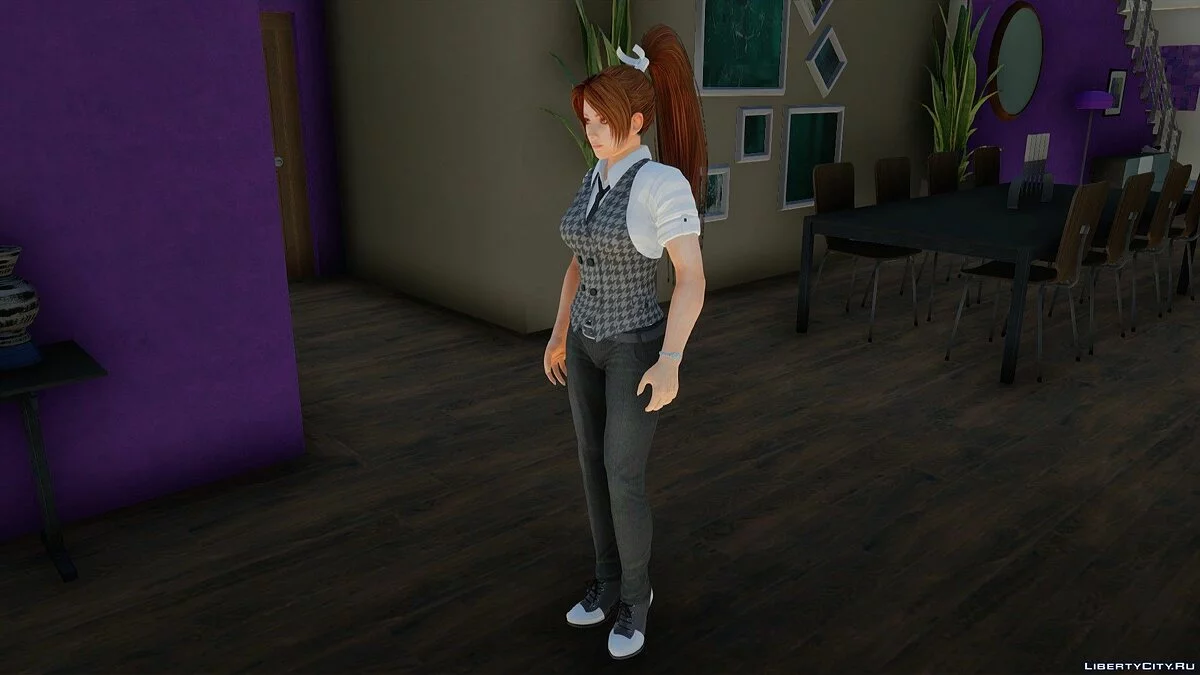 Мэй Ширануи в офисной одежде / GTA San Andreas