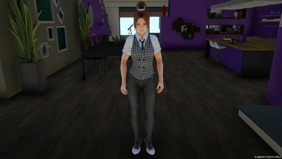 Мэй Ширануи в офисной одежде / GTA San Andreas