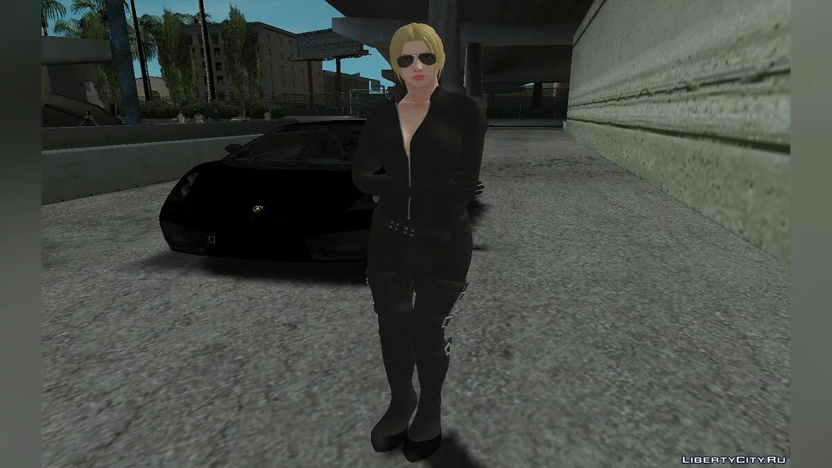 Нина Уильямс из Tekken 7 в кожаном наряде / GTA San Andreas