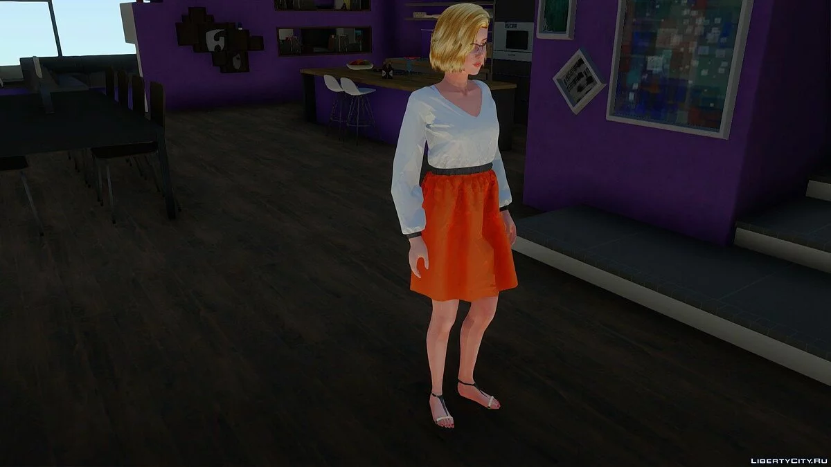 Саманта в повседневной одежде v2 из Sims 4 / GTA San Andreas