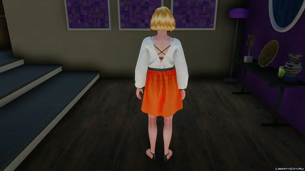 Саманта в повседневной одежде v2 из Sims 4 / GTA San Andreas