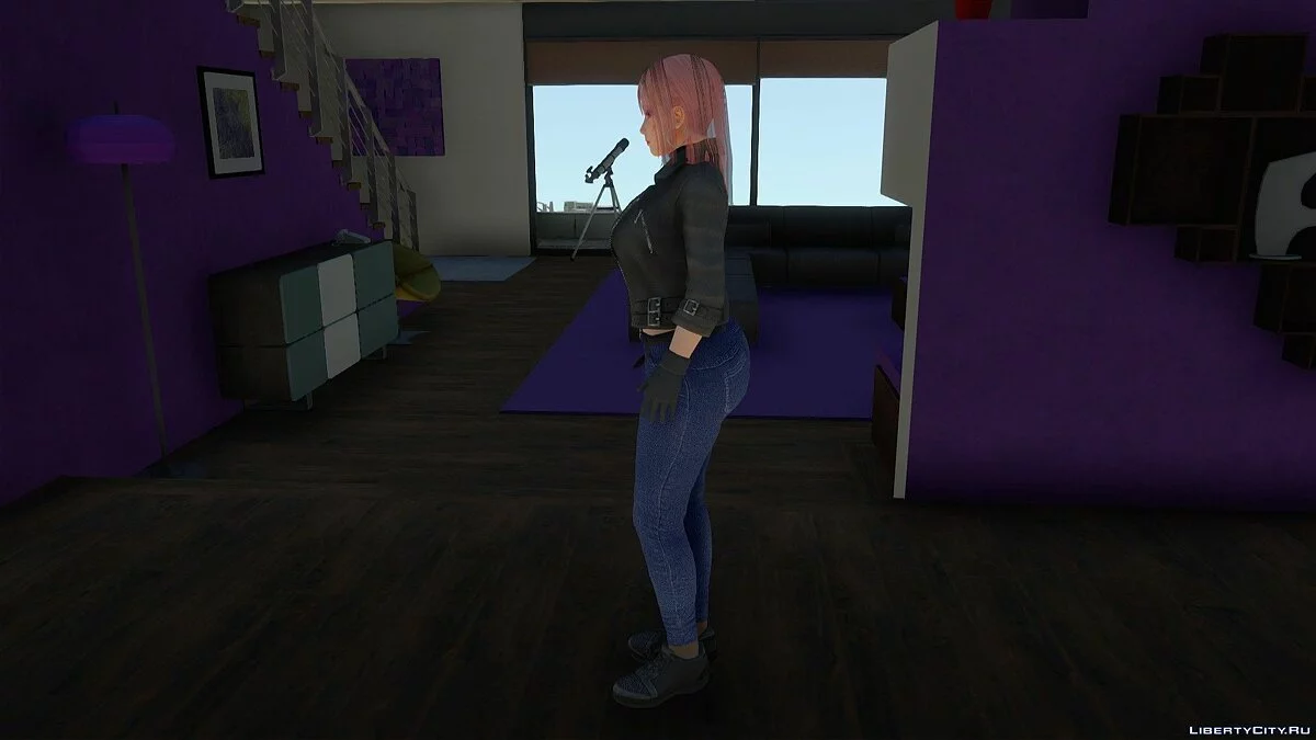 Сексуальная Хонока в повседневной одежде / GTA San Andreas
