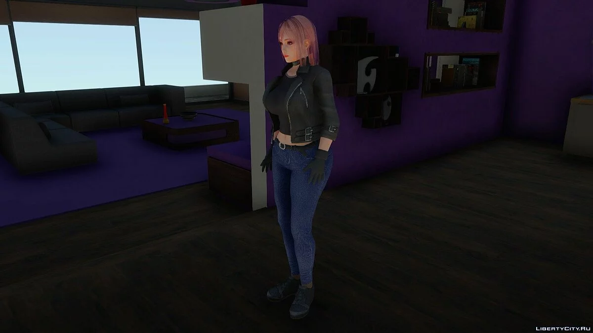 Сексуальная Хонока в повседневной одежде / GTA San Andreas