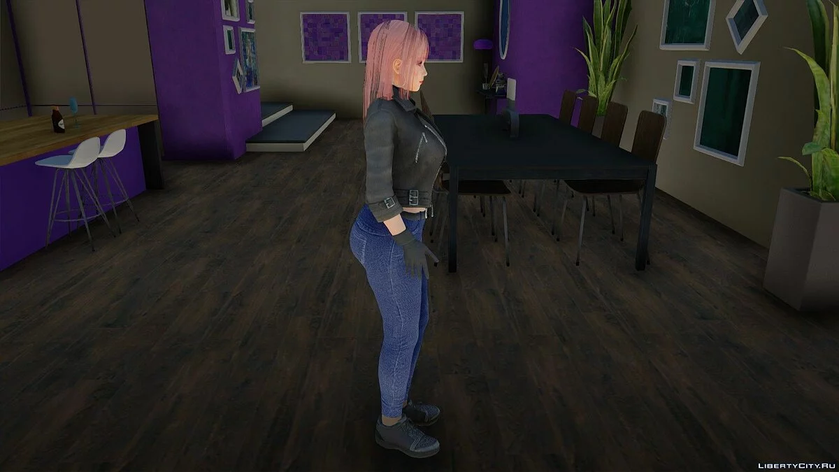 Сексуальная Хонока в повседневной одежде / GTA San Andreas