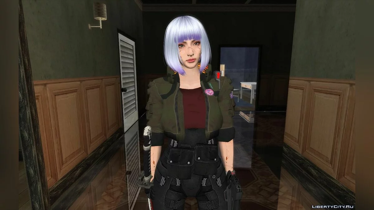 Скин девушки из Cyberpunk (Normal Map) / GTA San Andreas