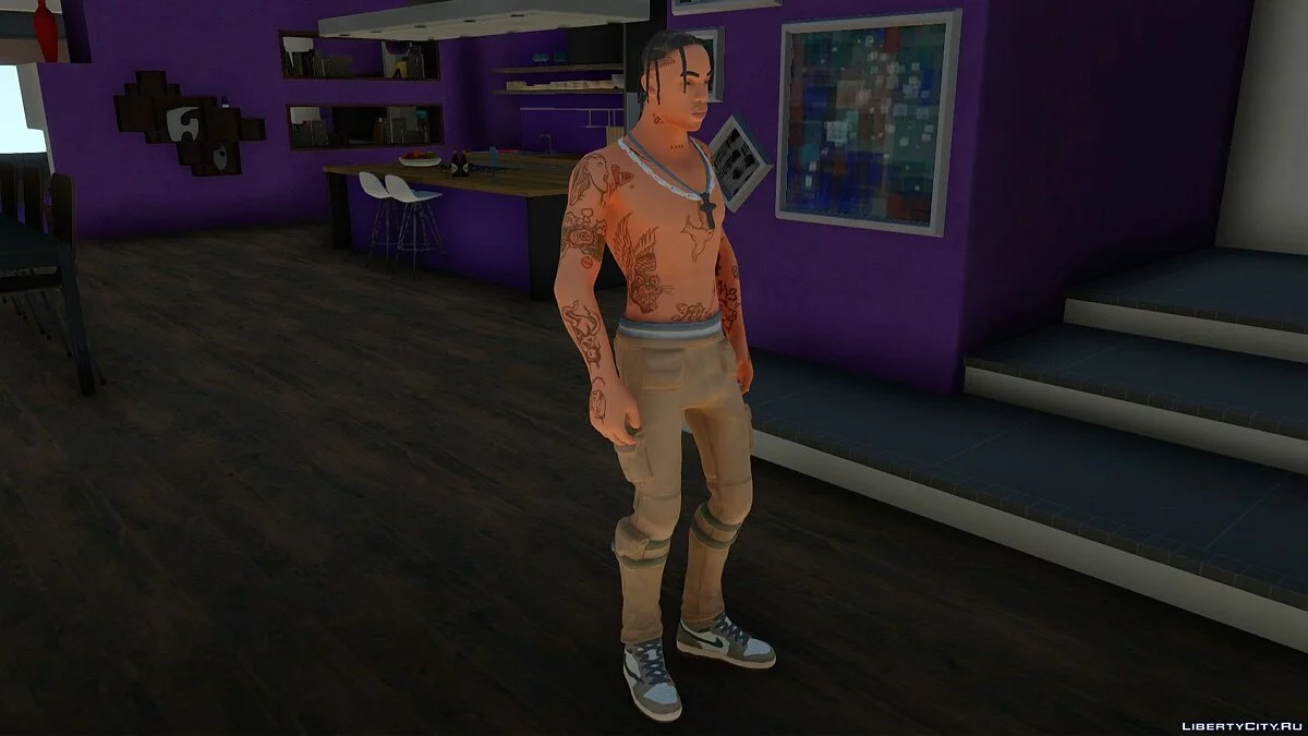 Трэвис Скотт из Fortnite / GTA San Andreas