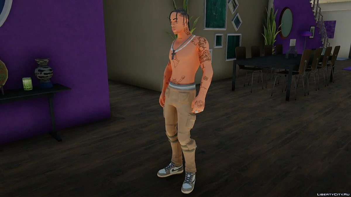 Трэвис Скотт из Fortnite / GTA San Andreas