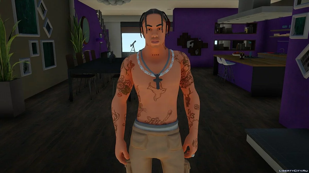 Трэвис Скотт из Fortnite / GTA San Andreas