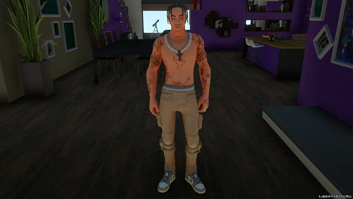 Трэвис Скотт из Fortnite / GTA San Andreas