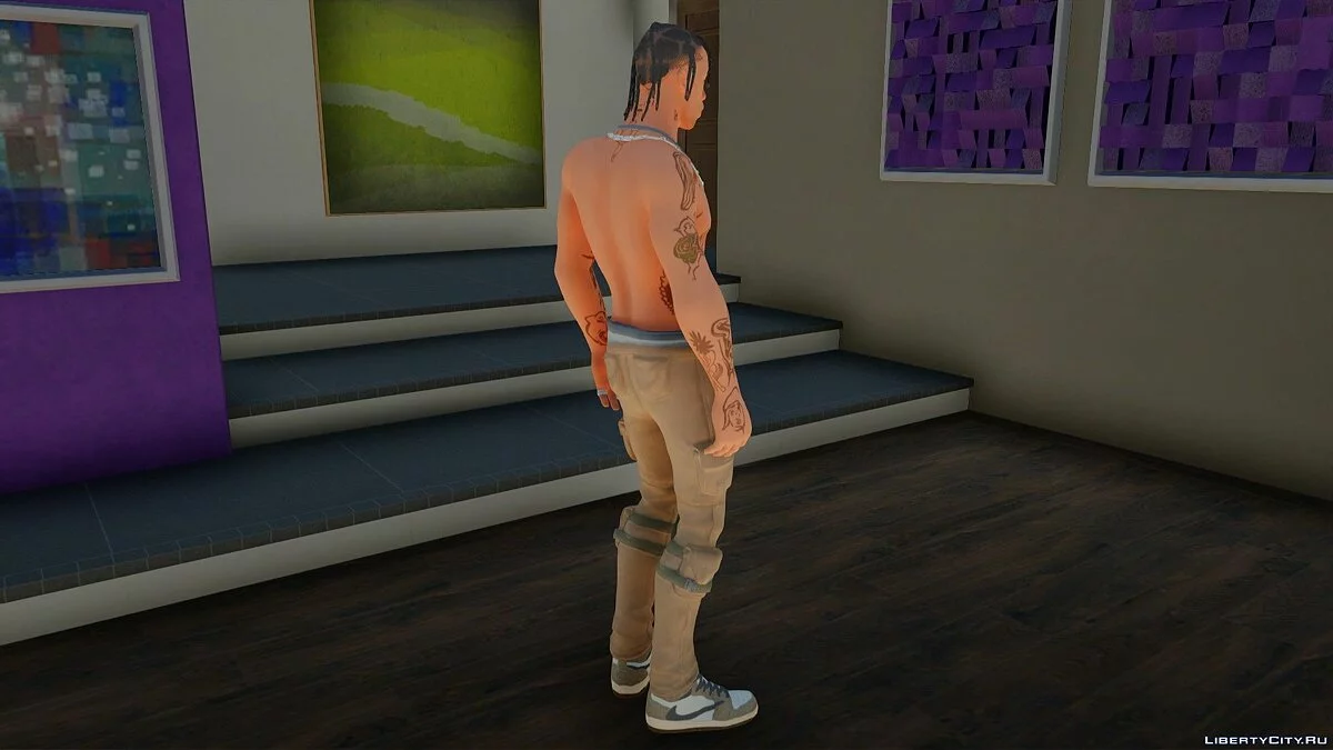Трэвис Скотт из Fortnite / GTA San Andreas
